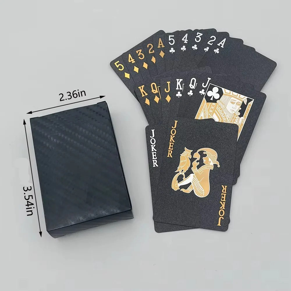 [Hometech] Black and Gold Playing Card Deck for Casual and Regular Play