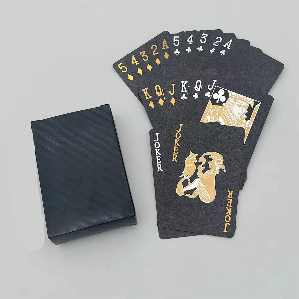 [Hometech] Black and Gold Playing Card Deck for Casual and Regular Play