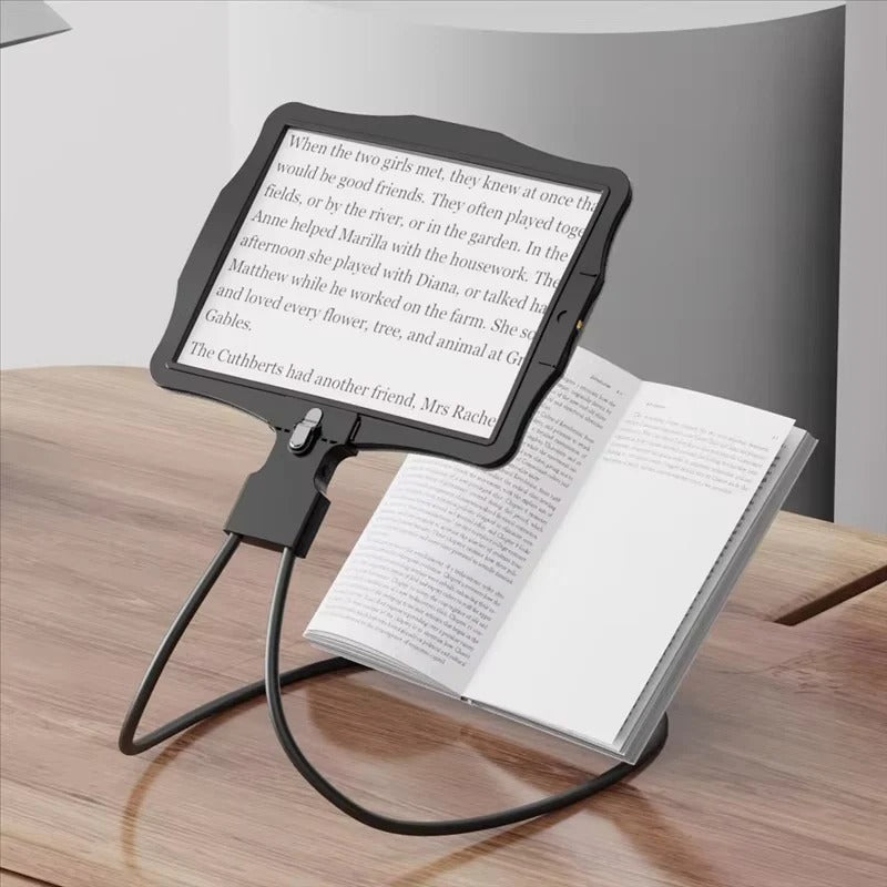 [Hometech] Adjustable Hands Free Magnifying Glass with LED Lighting and 5X Zoom