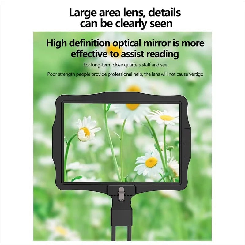 [Hometech] Adjustable Hands Free Magnifying Glass with LED Lighting and 5X Zoom
