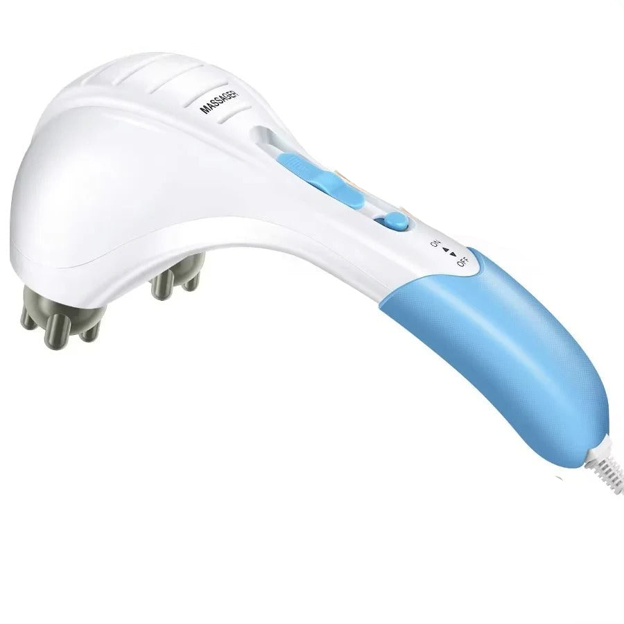 [Hometech] Dual Vibration Handheld Electric Massager with Adjustable Intensity