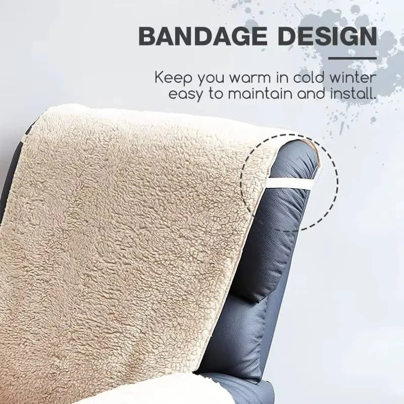 [Hometech] Plush Fleece Recliner and Armchair Cover with Textured Backing