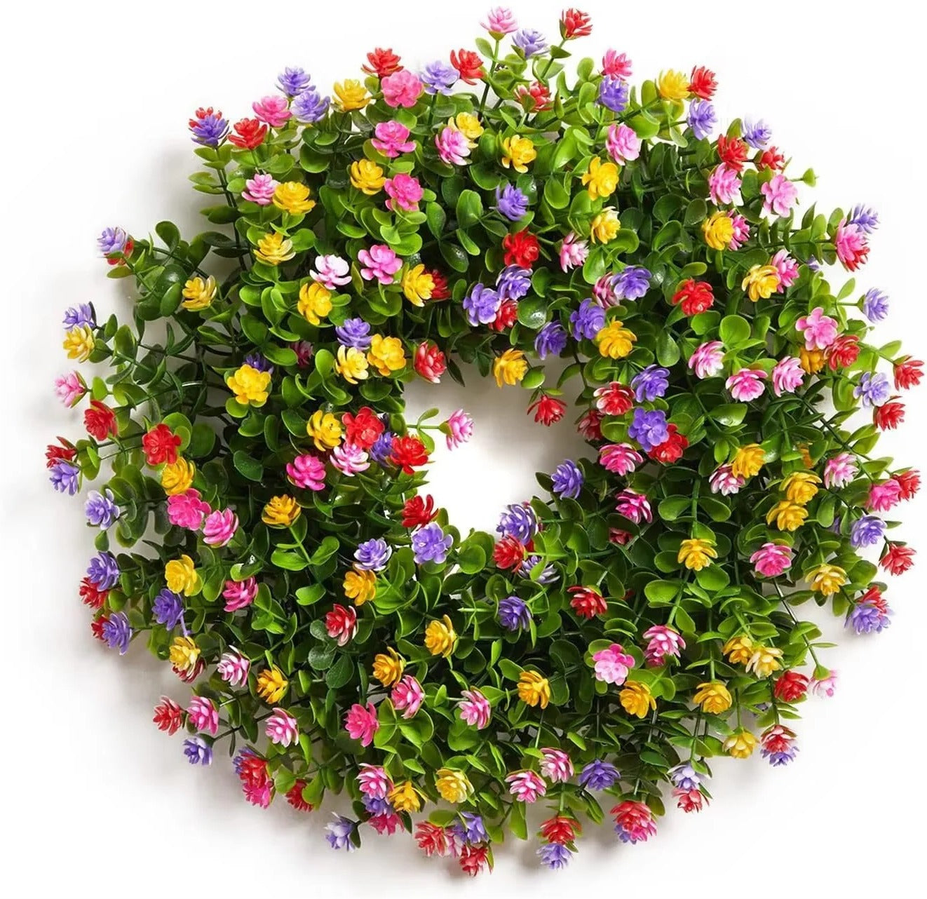 [Hometech] Artificial Floral Wreath for Door and Wall Decoration