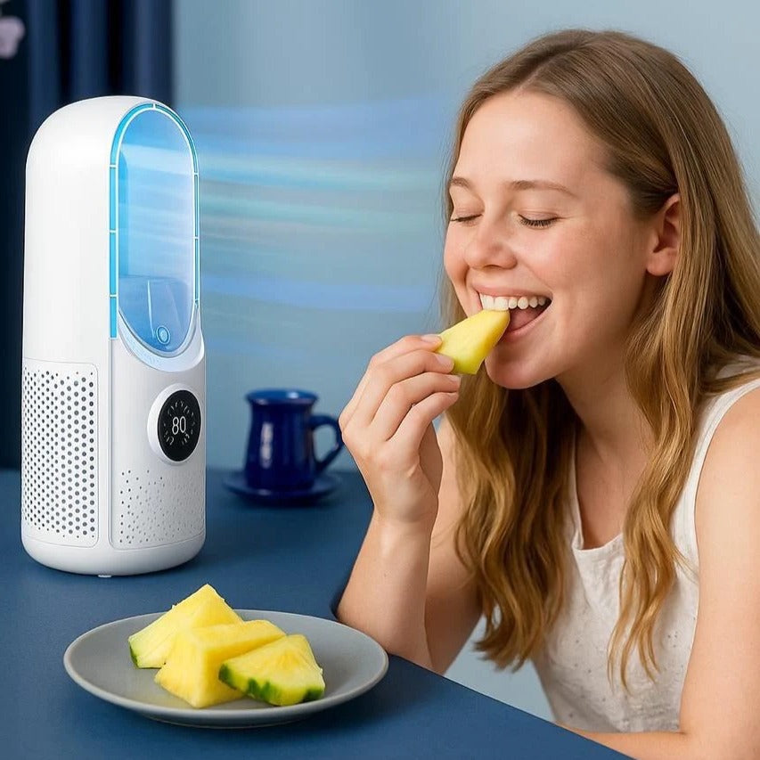 [Hometech] Mini USB Bladeless Fan for Desk and Bedside Air Circulation