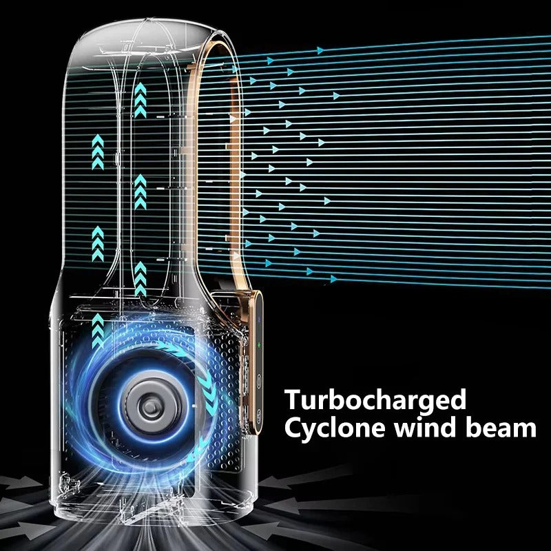 [Hometech] Mini USB Bladeless Fan for Desk and Bedside Air Circulation