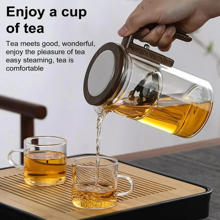 [Hometech] Glass Teapot with Water Separation Technology and Removable Infuser