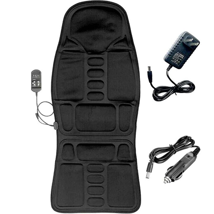 [Hometech] Portable Heated Massage Chair Pad with 8 Vibration Modes