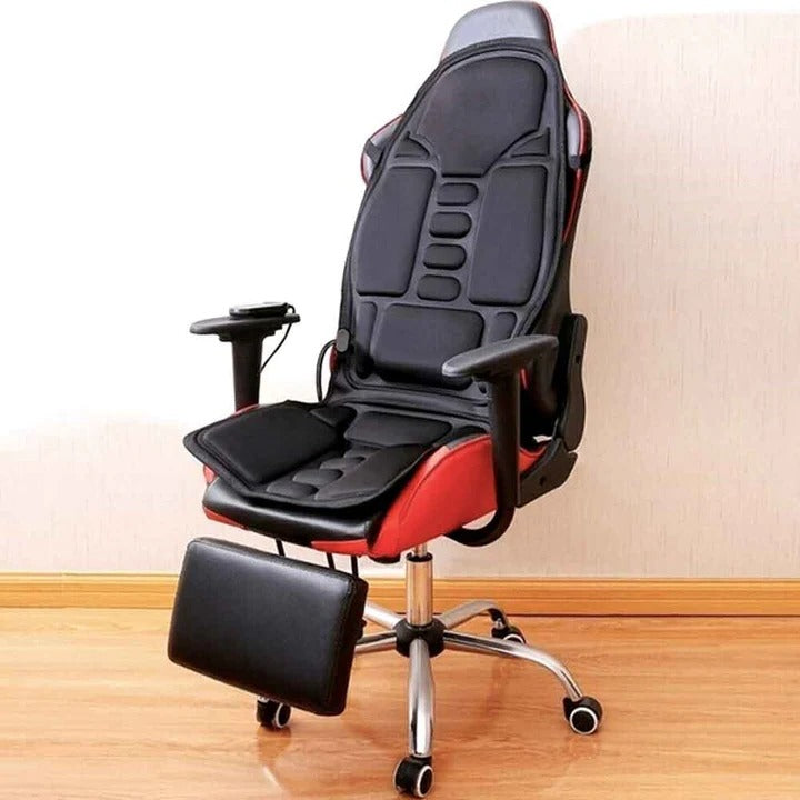 [Hometech] Portable Heated Massage Chair Pad with 8 Vibration Modes