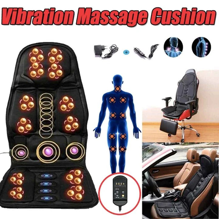 [Hometech] Portable Heated Massage Chair Pad with 8 Vibration Modes