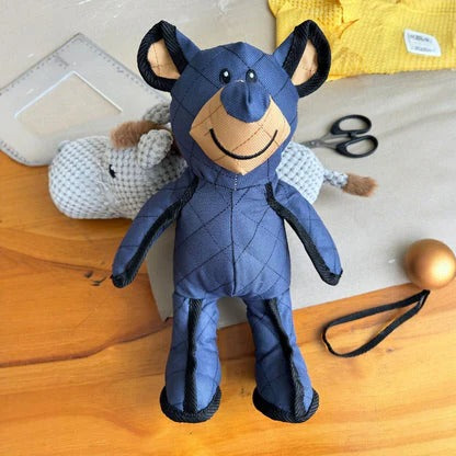 [Hometech] Plush Bear Dog Toy with Squeaker for Indoor Play