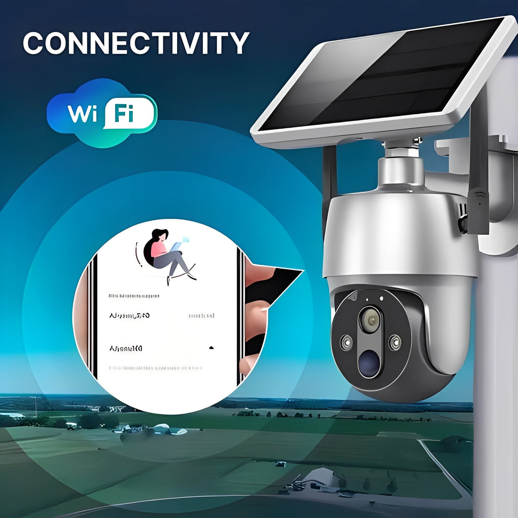 [Hometech] Solar Powered Outdoor Camera with Motion Detection and Audio