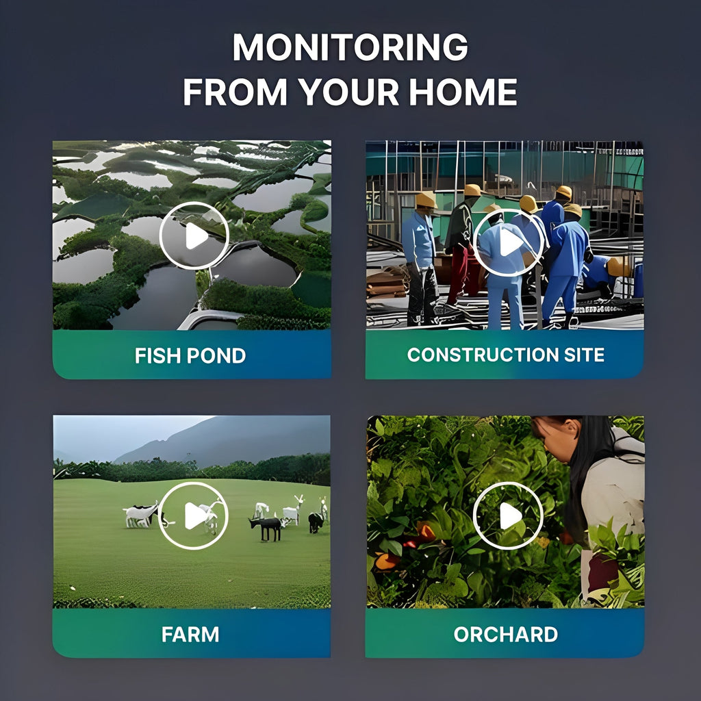 [Hometech] Solar Powered Outdoor Camera with Motion Detection and Audio