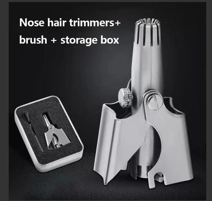 [Hometech] Manual Nose and Ear Hair Trimmer with Stainless Washable Head
