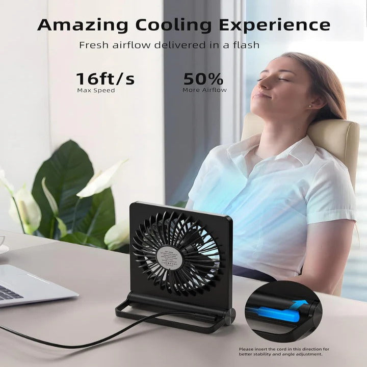 [Hometech] USB Powered Desk Fan with Adjustable Head
