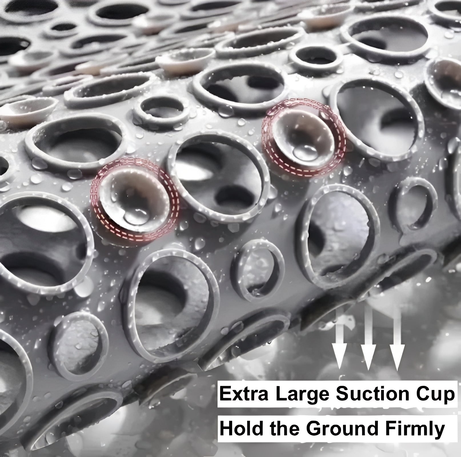 [Hometech] Shower Mat with Square Frame and Suction Cup Grid