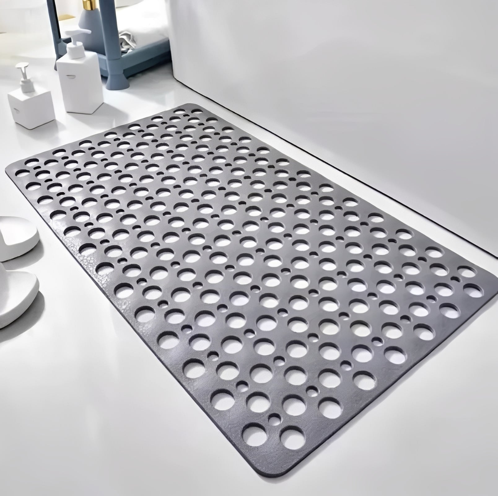 [Hometech] Shower Mat with Square Frame and Suction Cup Grid