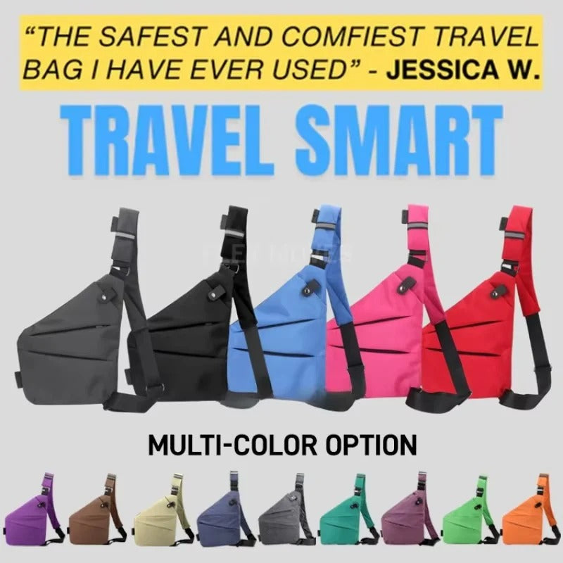 [Hometech] Adjustable Crossbody Sling Bag with Padded Air Mesh Back Panel