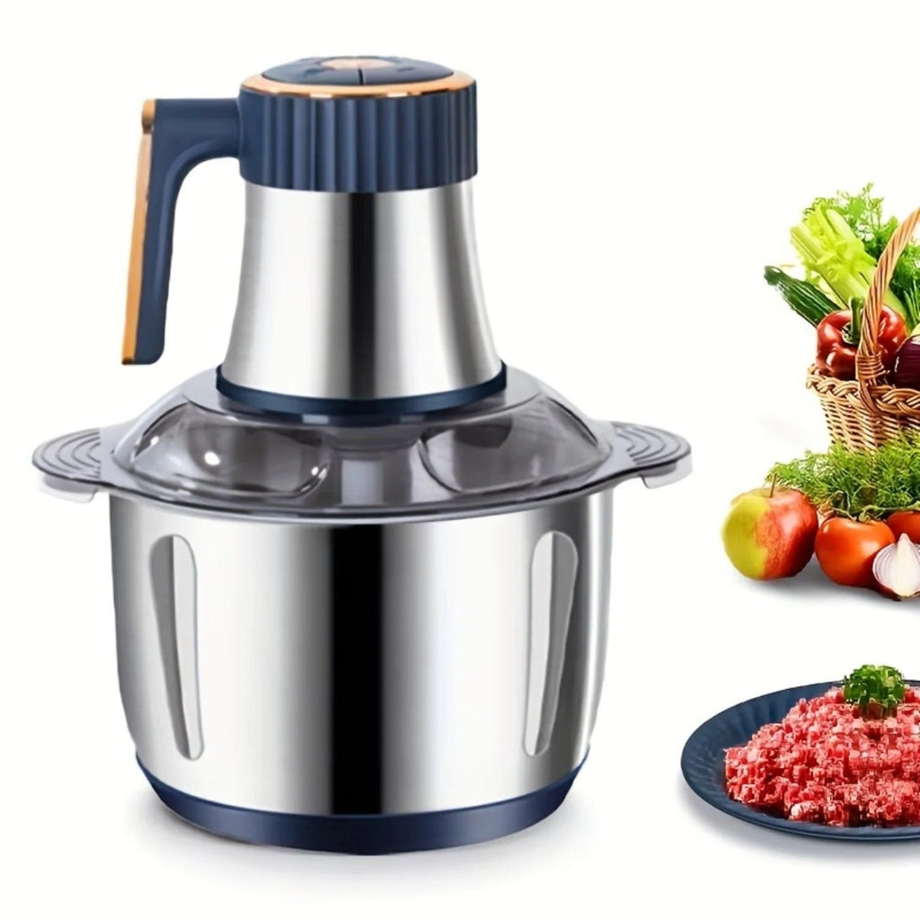 [Hometech] Electric Food Chopper with Stainless Steel Dual Blade System