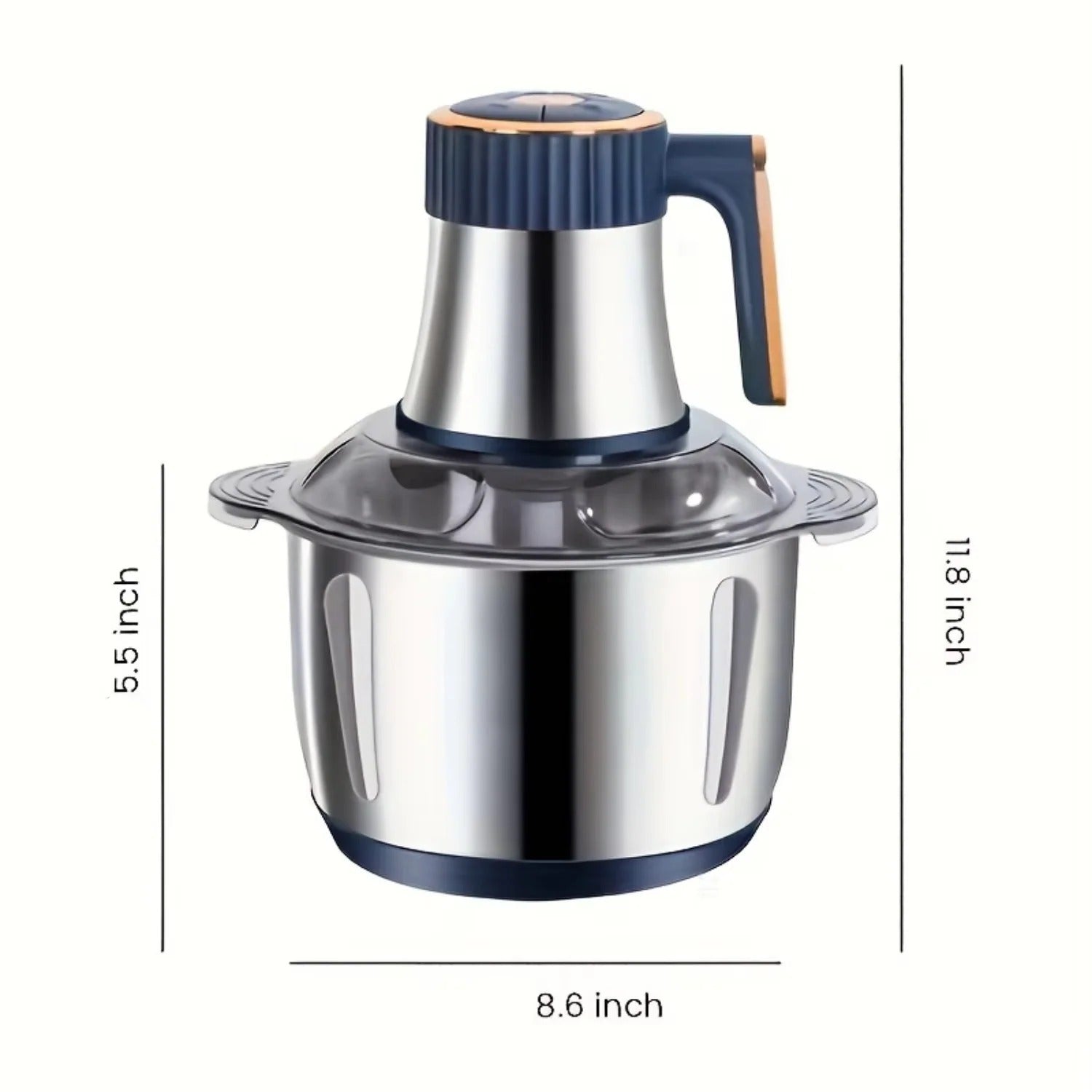 [Hometech] Electric Food Chopper with Stainless Steel Dual Blade System