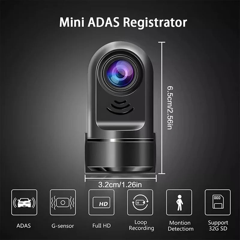[Hometech] Mini 1080P Dash Camera with Rotating Lens and Night Vision Sensor