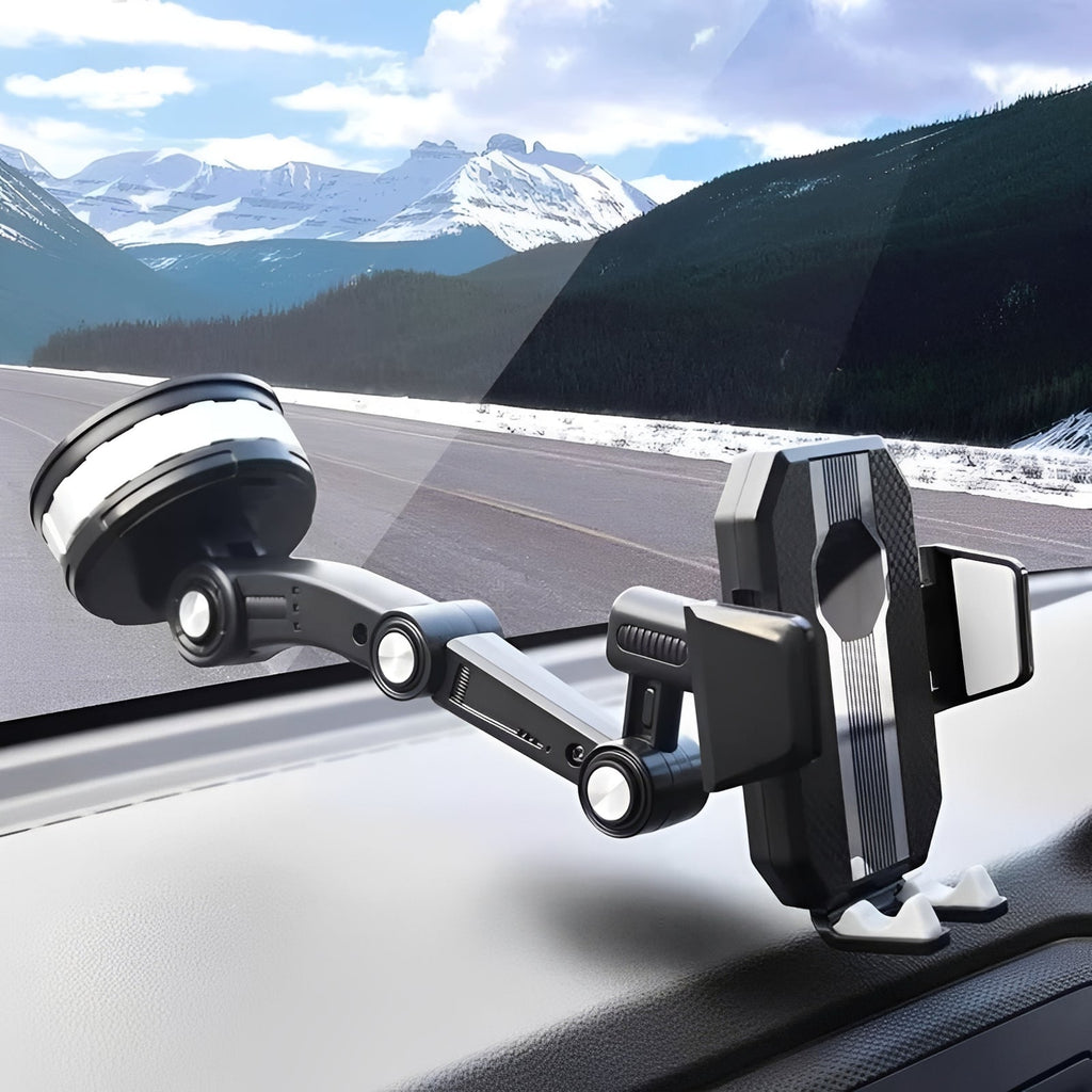 [Hometech] Adjustable Car Phone Mount for Dashboard and Windshield Use