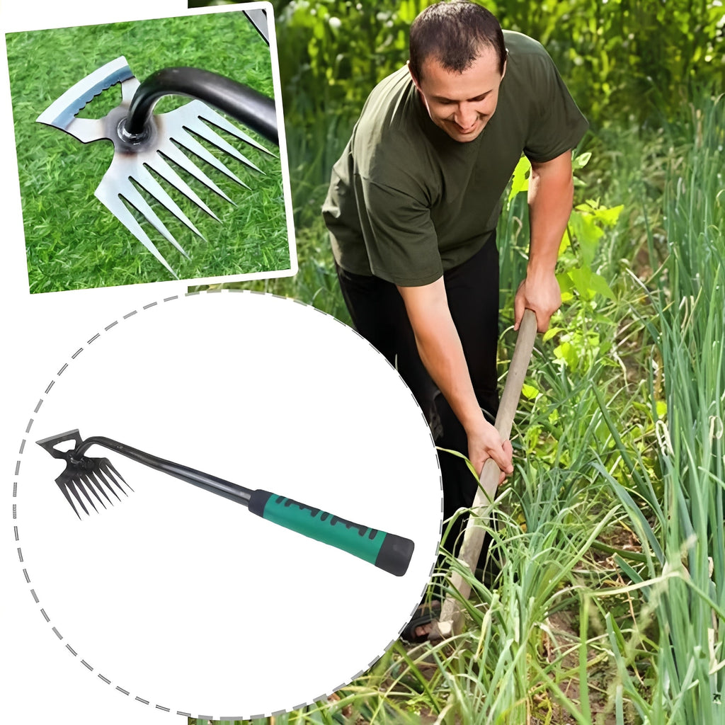 [Hometech] 8 Tooth Hand Hoe for Garden and Light Farming Use