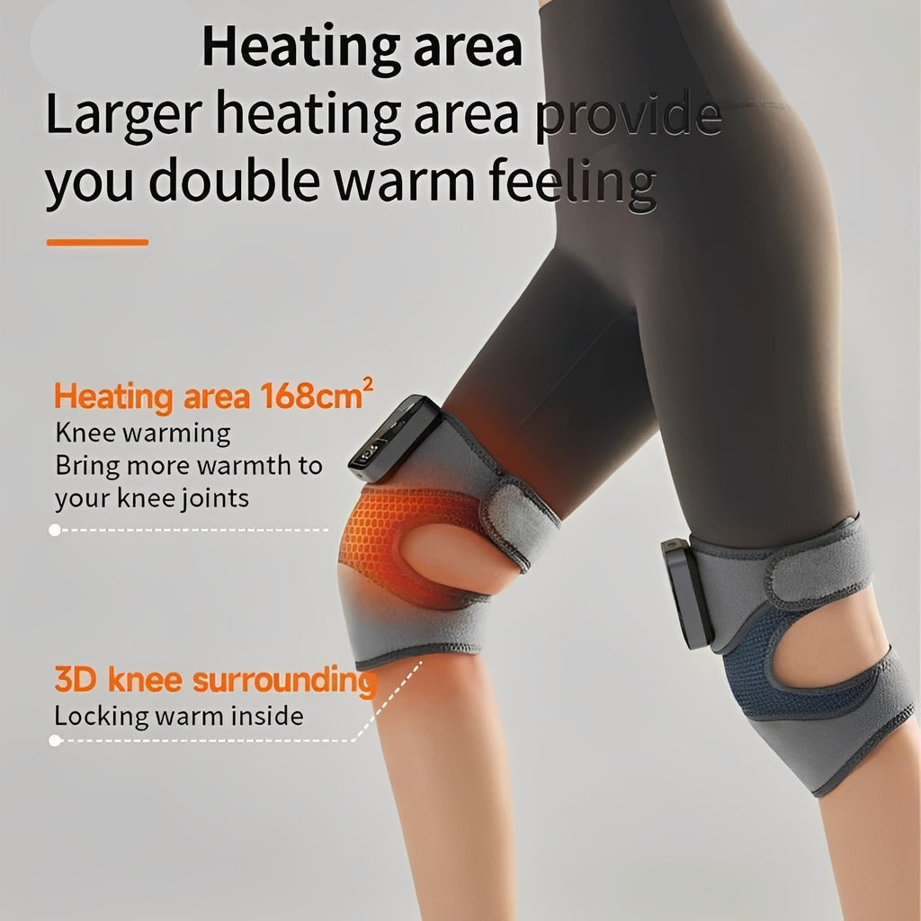 [Hometech] Heated Knee Massage Brace with Cordless Infrared Technology
