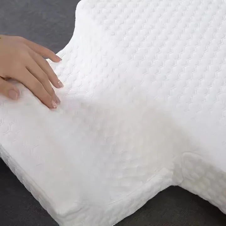 [Hometech] Memory Foam Couple Pillow with L Shaped Arm Channel Design