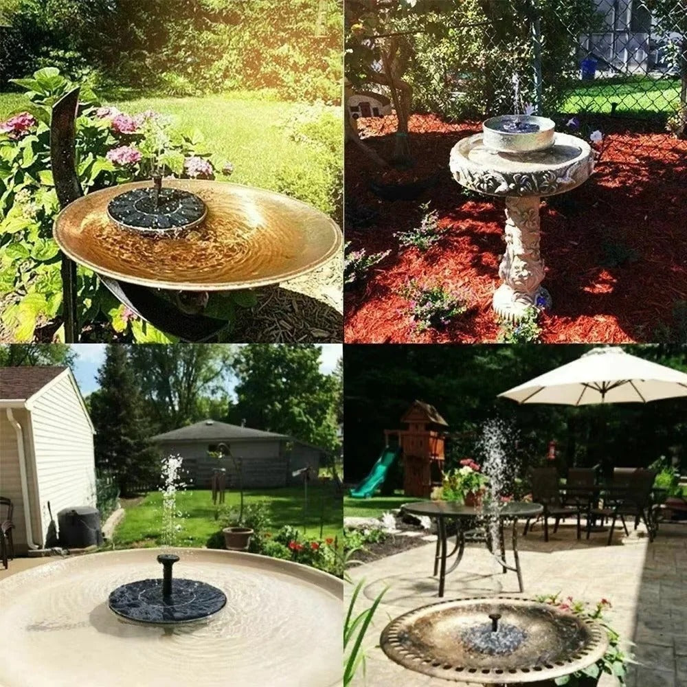 [Hometech] Floating Solar Fountain Pump for Bird Baths and Garden Ponds