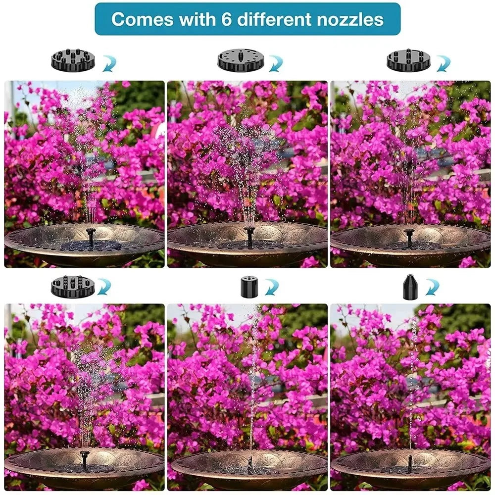 [Hometech] Floating Solar Fountain Pump for Bird Baths and Garden Ponds