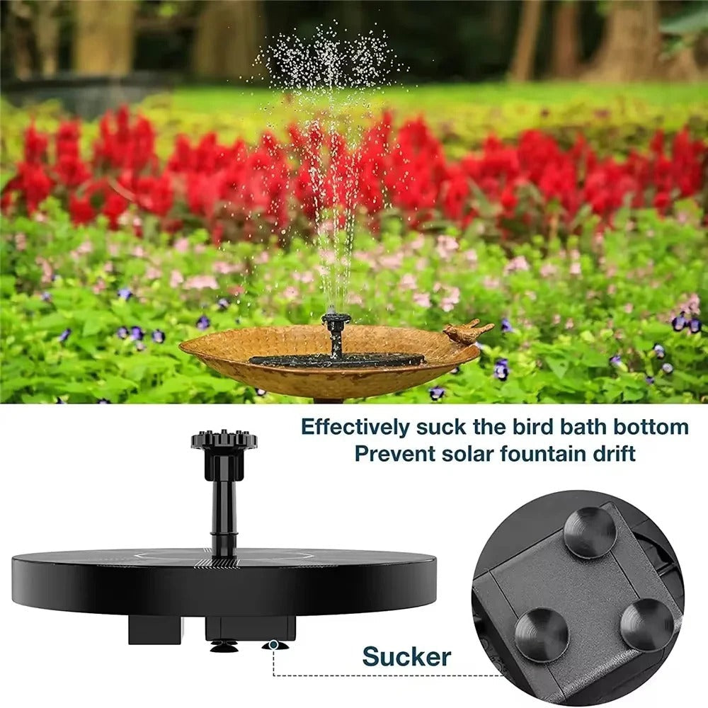 [Hometech] Floating Solar Fountain Pump for Bird Baths and Garden Ponds