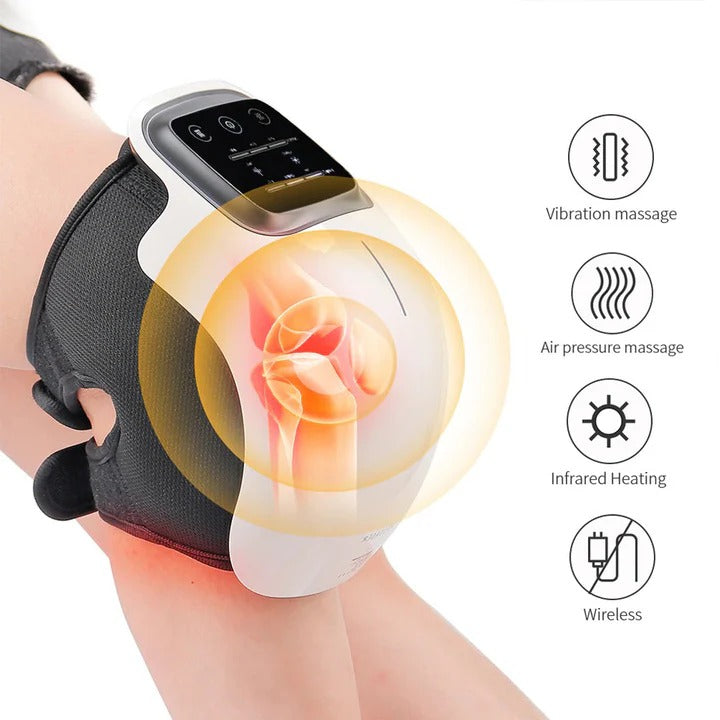[Hometech] Knee Massager with Heat and Vibration for Comfort Support