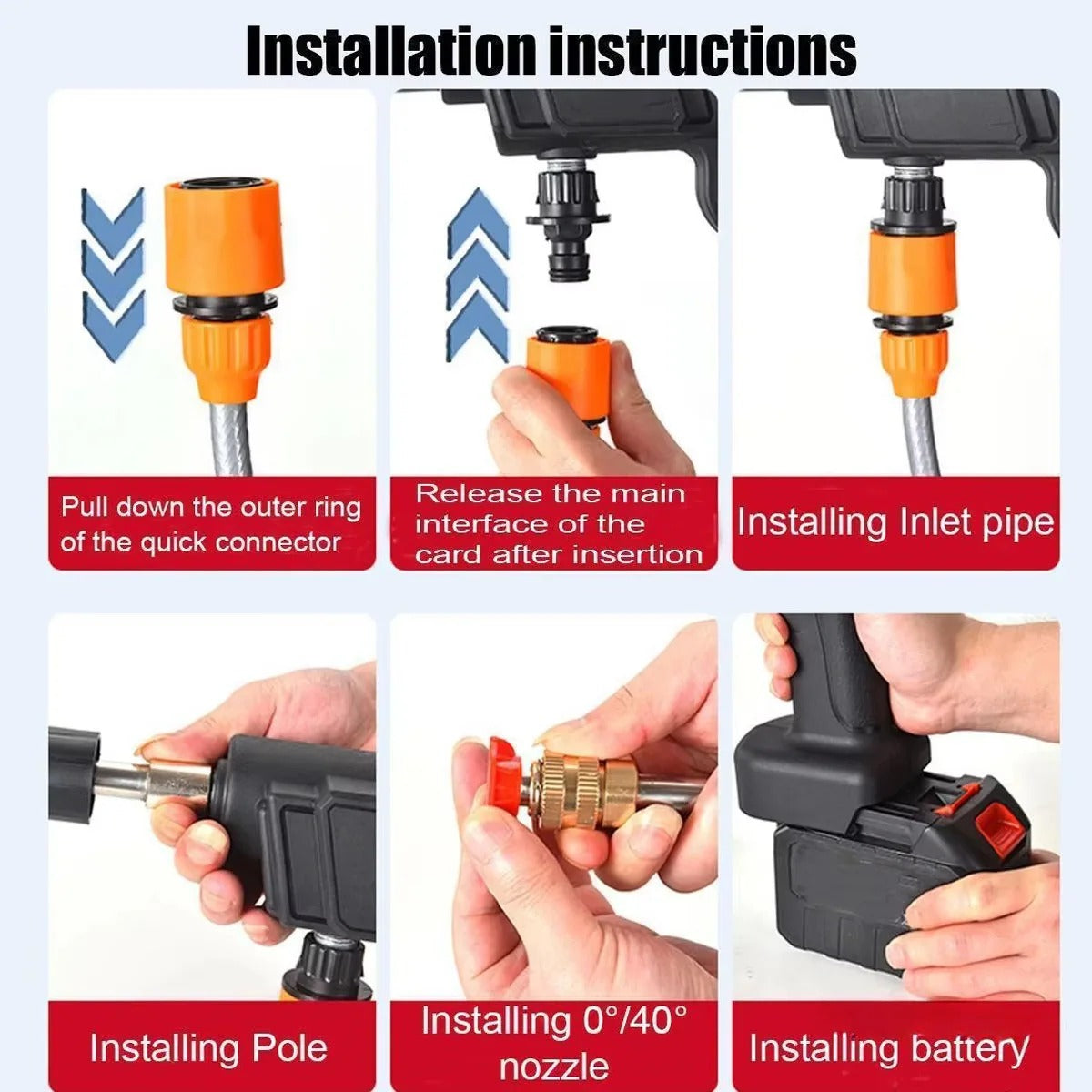 [Hometech] Cordless Portable Car Washer with Rechargeable Spray Design