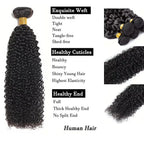 [Hometech] Brazilian Curly Human Hair and Kinky Curly Extensions