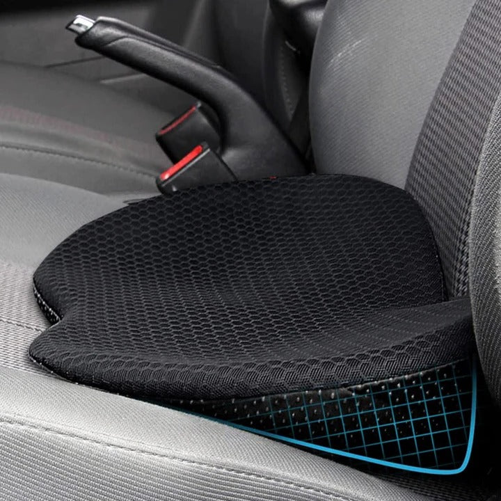 [Hometech] Memory Foam Car Seat Cushion for Added Height and Seating Comfort