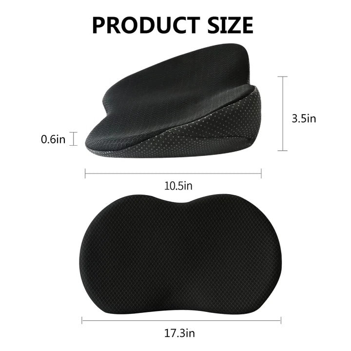 [Hometech] Memory Foam Car Seat Cushion for Added Height and Seating Comfort