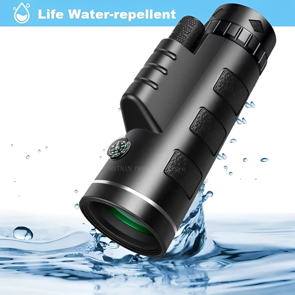 [Hometech] Portable 40x60 Monocular Telescope with Smartphone Adapter and Tripod