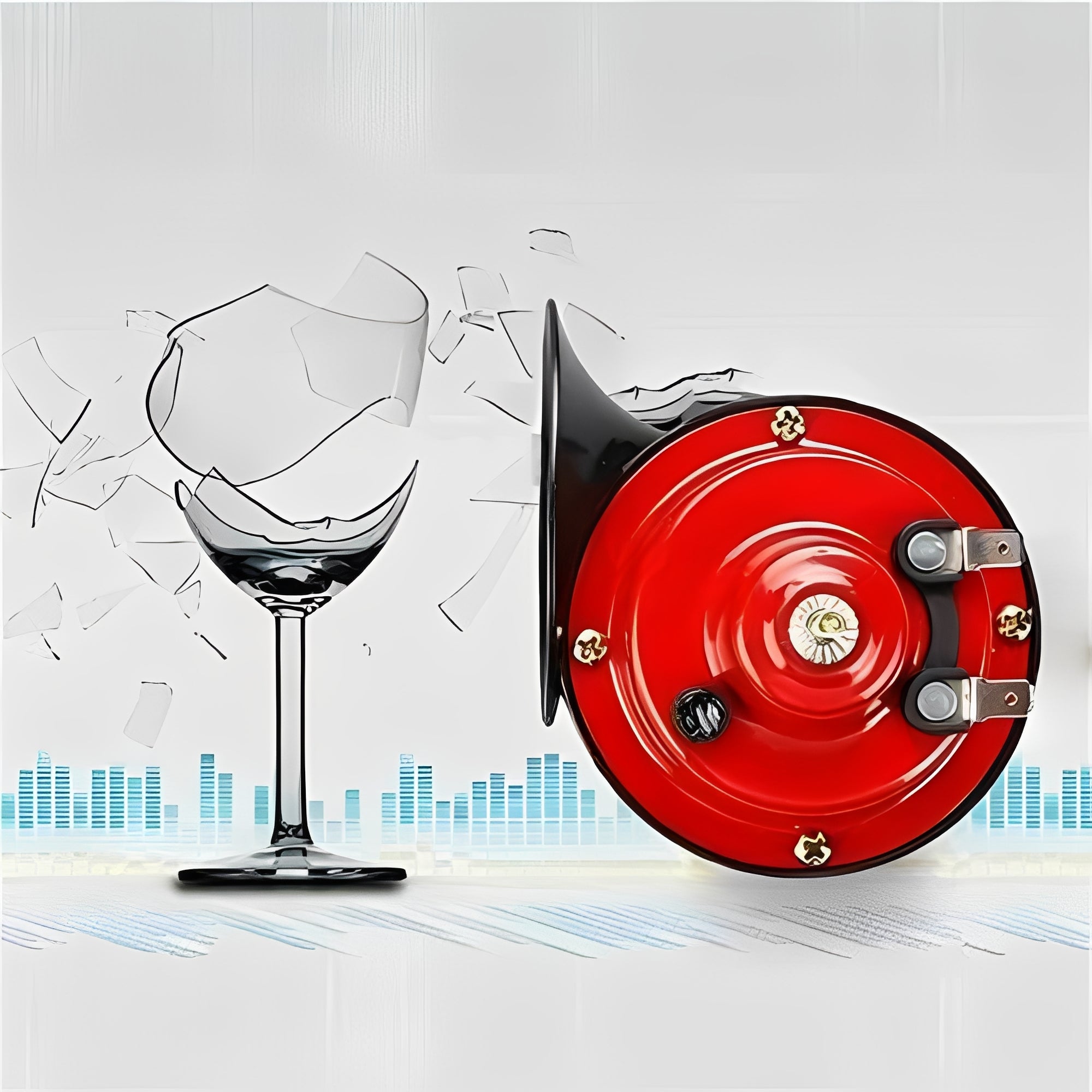 [Hometech] Electric Vehicle Horn with Integrated Compressor