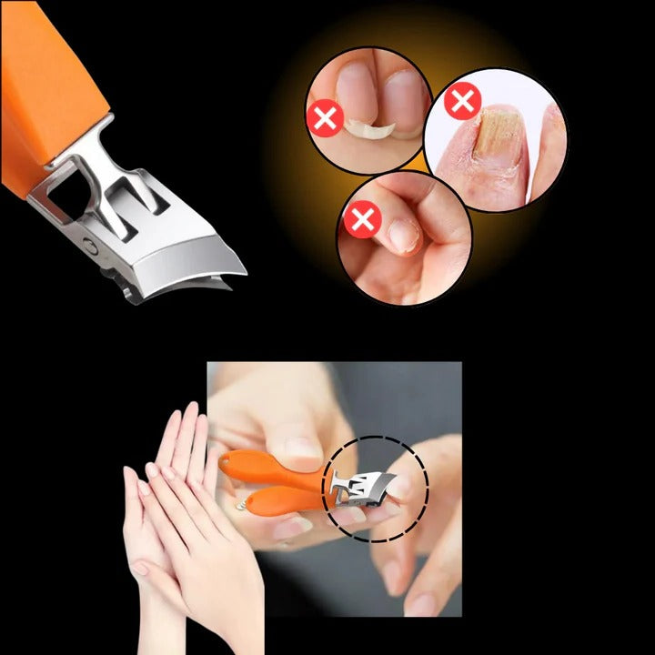 [Hometech] Manual Wide Jaw Nail Clipper with Curved Cutting Edge