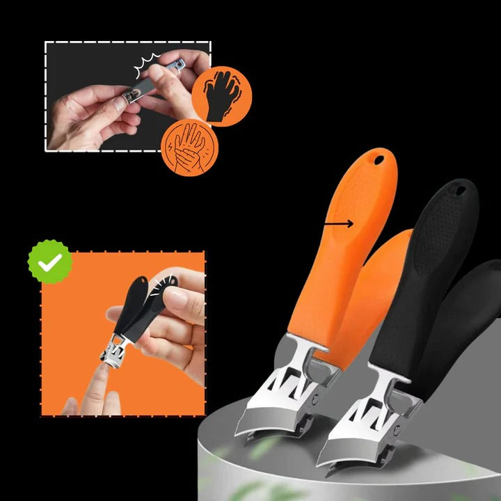 [Hometech] Manual Wide Jaw Nail Clipper with Curved Cutting Edge