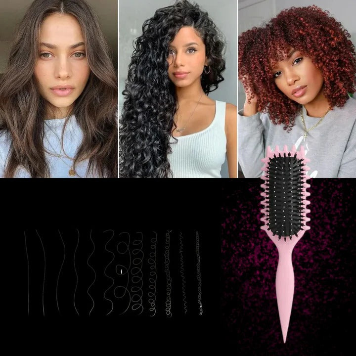 [Hometech] Hair Styling Brush for Curl Shaping and Blow Dry Use
