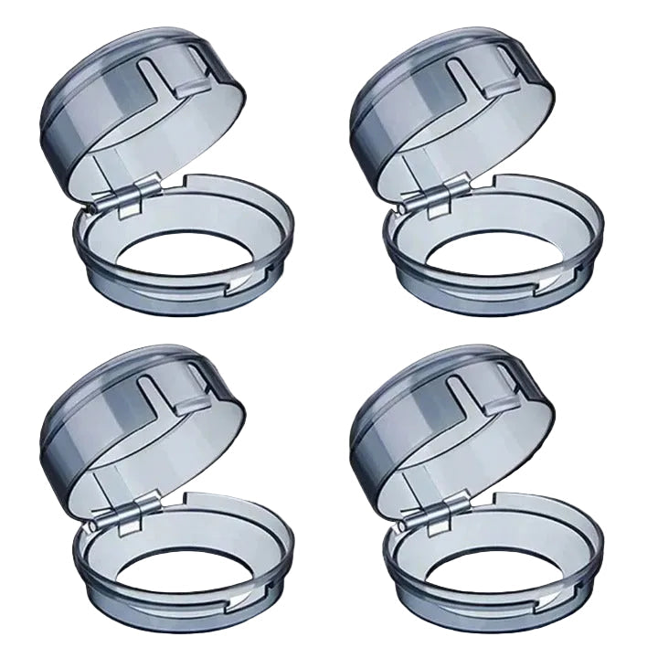 [Hometech] Snap On Stove Knob Covers for Household Use, 4 Piece Set