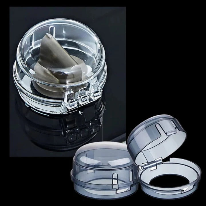 [Hometech] Snap On Stove Knob Covers for Household Use, 4 Piece Set