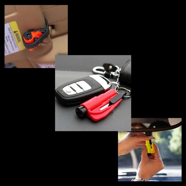 [Hometech] Portable 2 in 1 Car Safety Tool for Tempered Windows