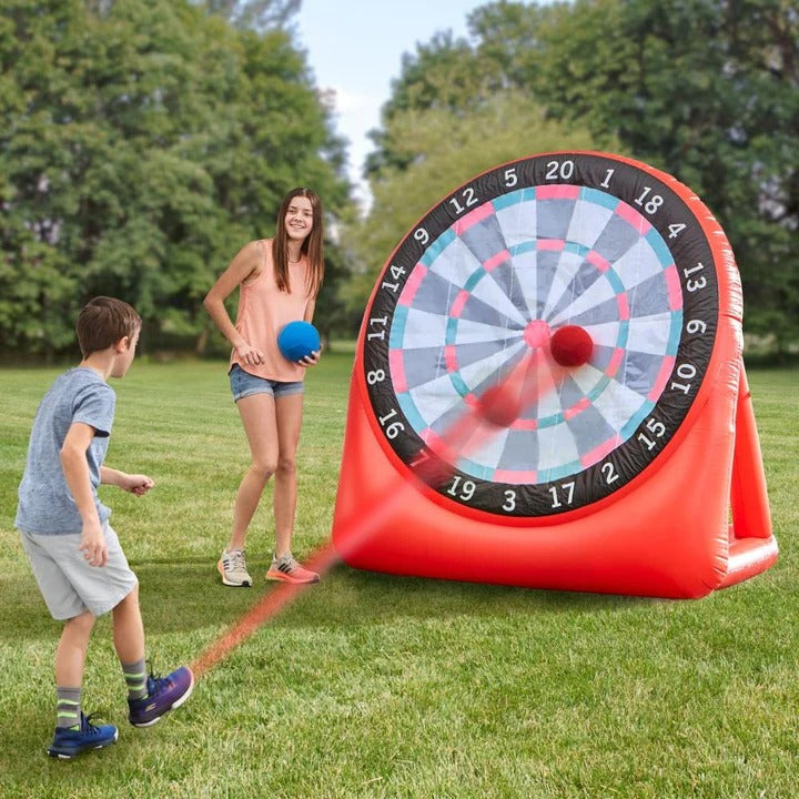 [Hometech] Inflatable Football Kick Target with Adhesive Surface and Pump
