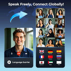 [Hometech] Smart Translation Headphones with Wireless Audio and App Support