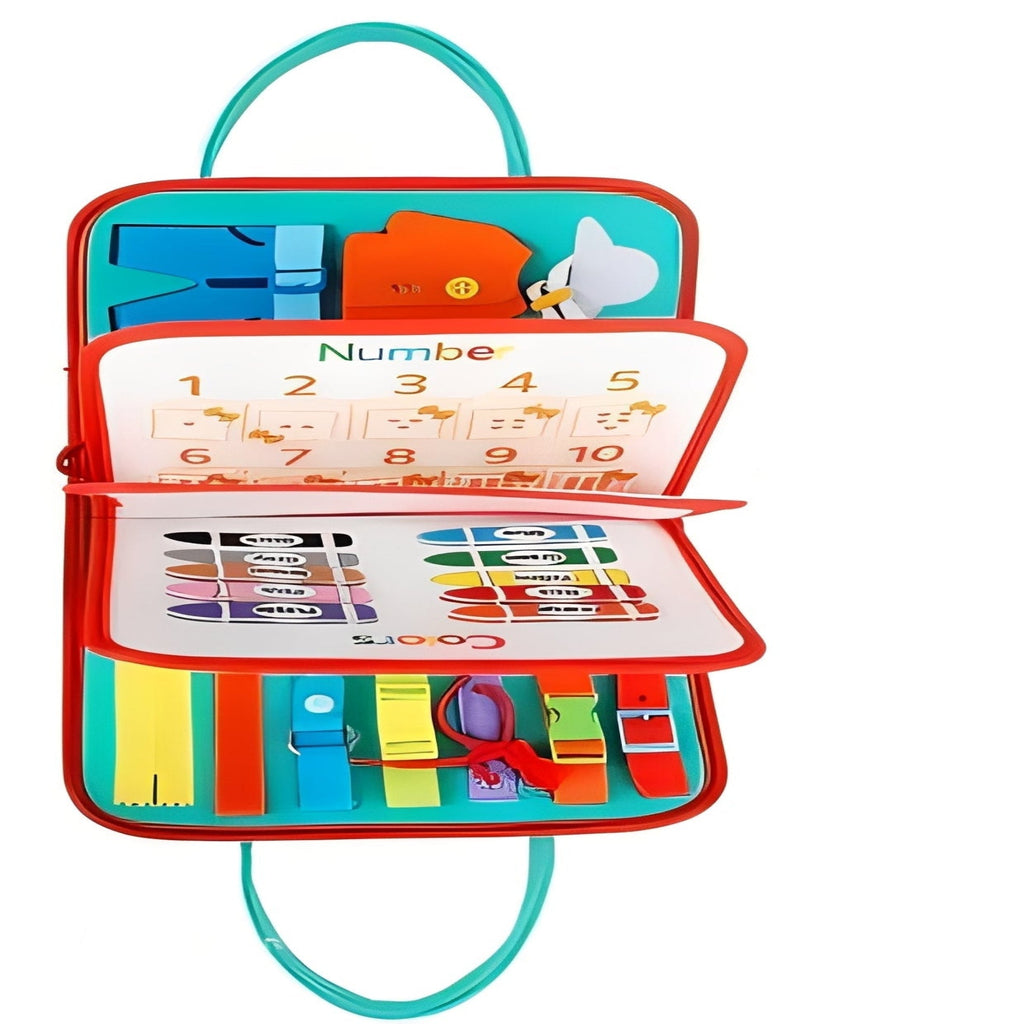 [Hometech] Kid's Activity Board with Textures and Movable Parts