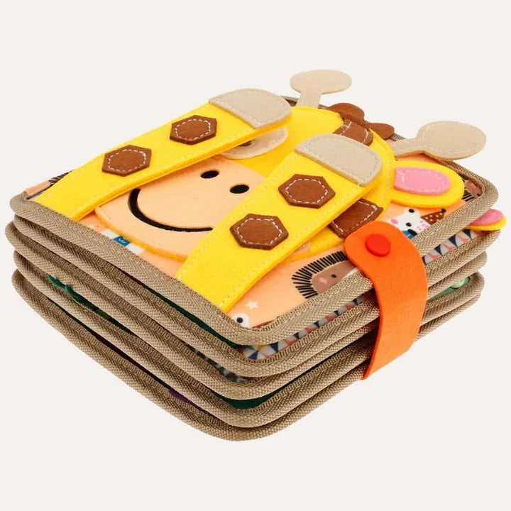[Hometech] Kid's Portable Activity Book with Textures and Fasteners