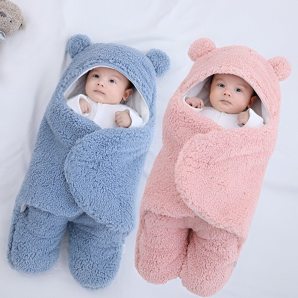 [Hometech] Baby Wrap Blanket with Soft Fabric for Nursery and Stroller Use