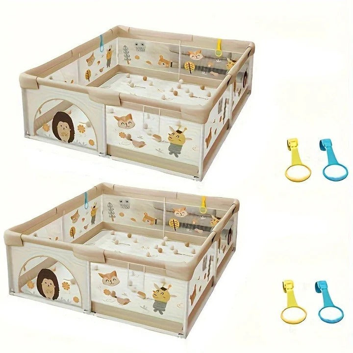 [Hometech] Portable Baby Playpen with Enclosed Design